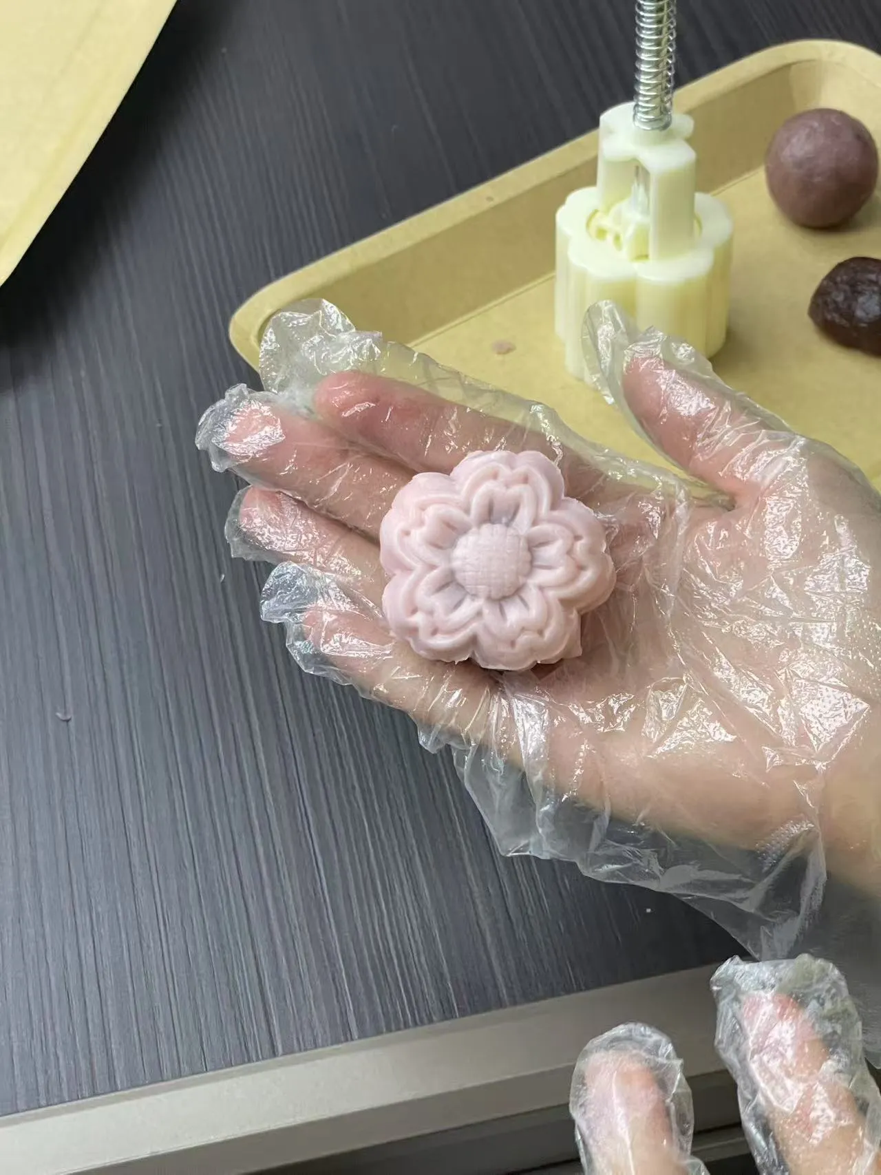 Mooncake making